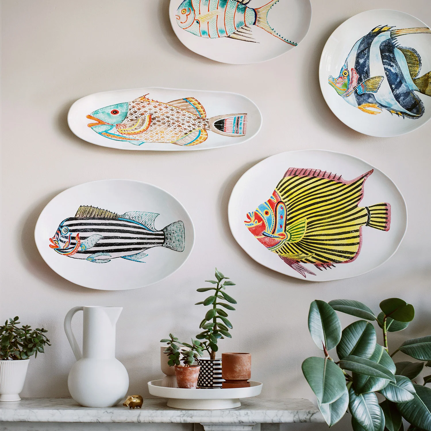 Bliss Home Fantastical Fish Long Oval Shallow Serving Platter - Image 7