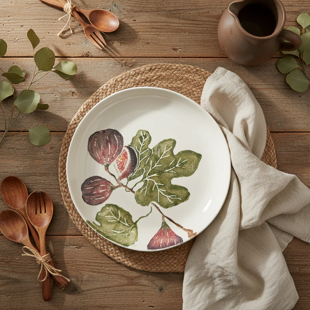 Bliss Home Fig Round Shallow Serving Dish - Image 5
