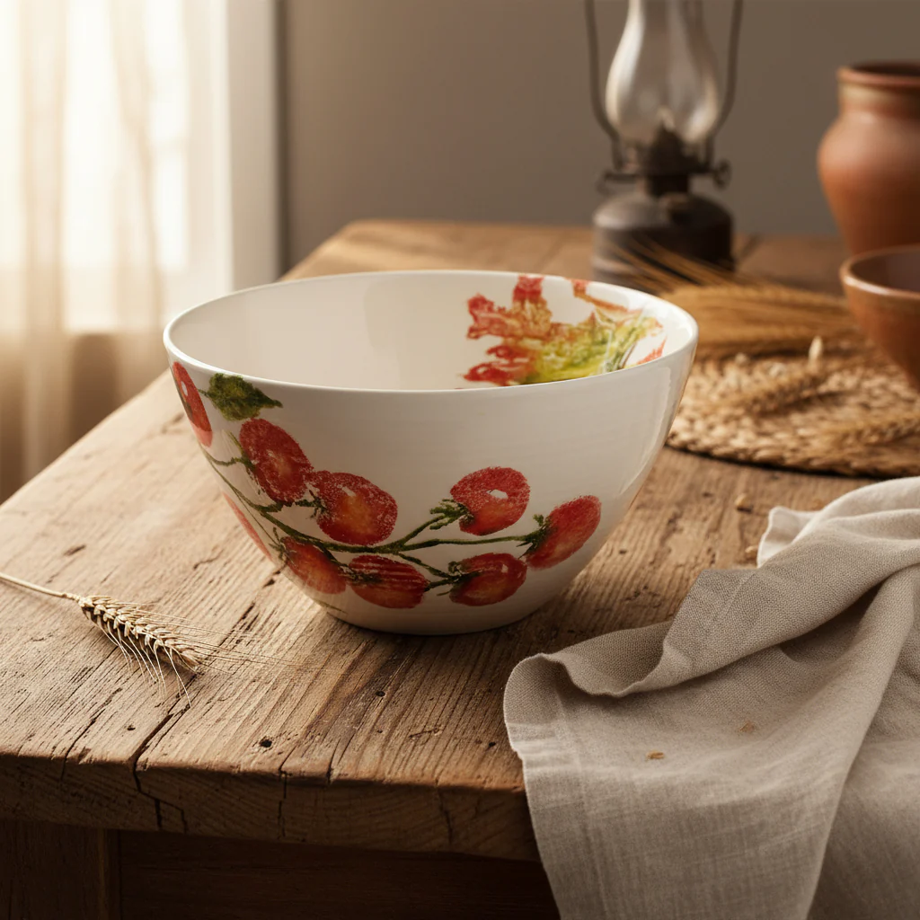 Bliss Home Large Salad Bowl, Vine Tomatoes - Image 3