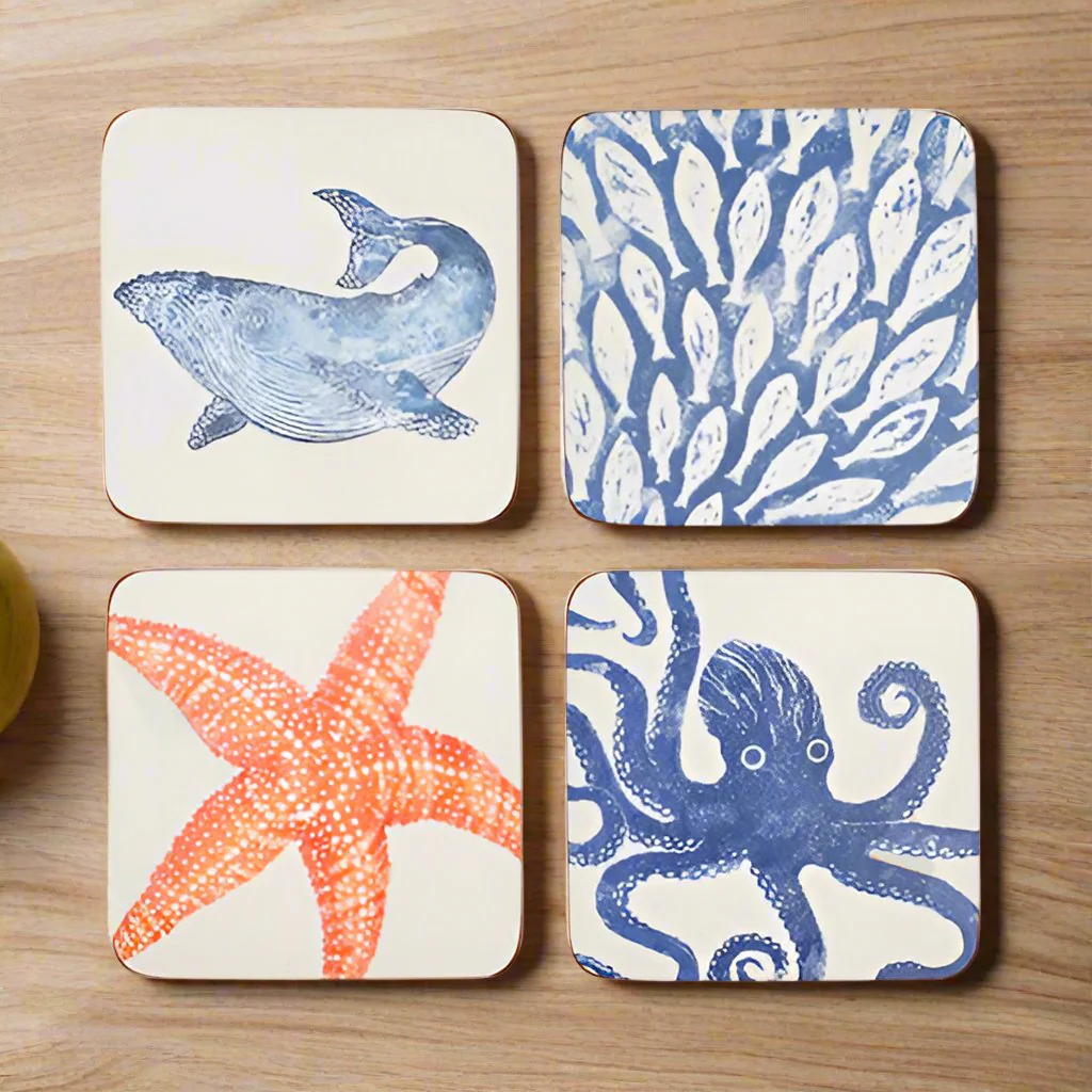 Bliss Home Sea Life Coasters, Set Of 4 - Image 2
