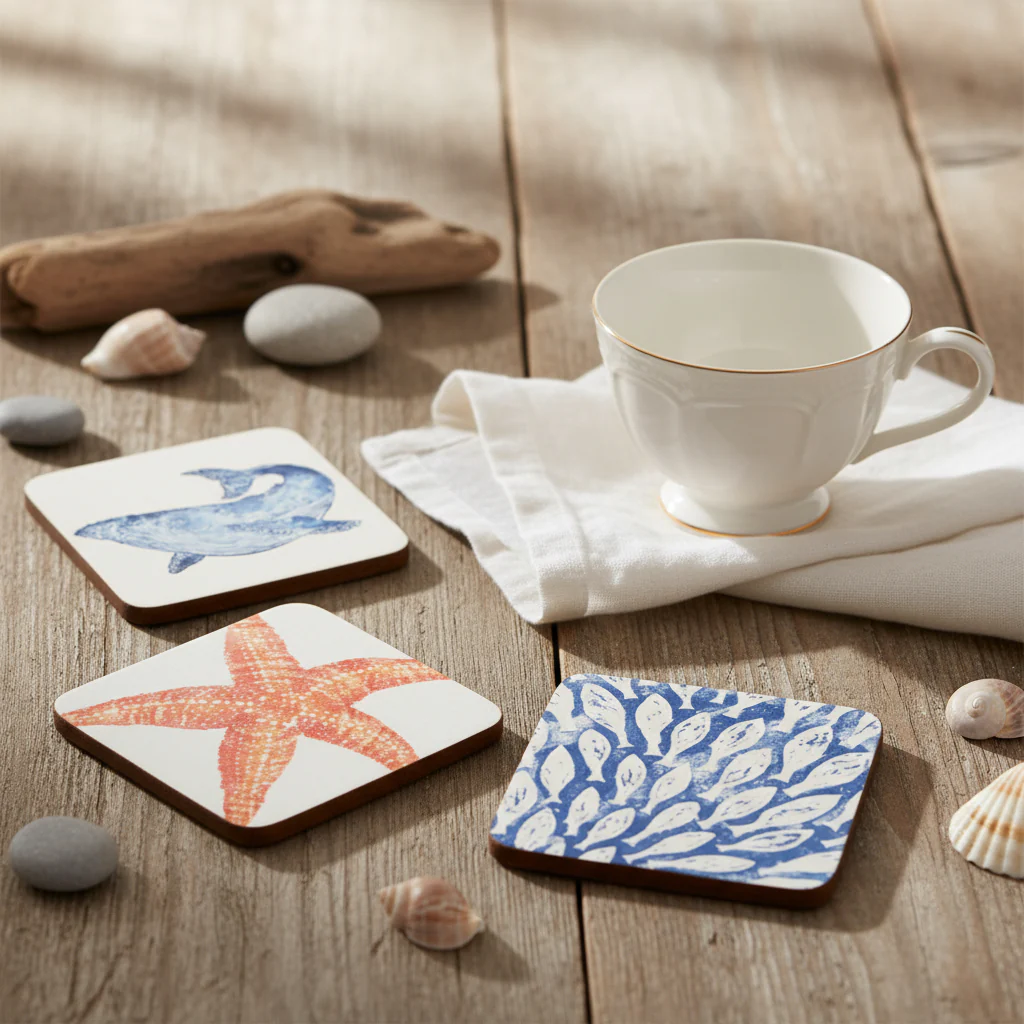 Bliss Home Sea Life Coasters, Set Of 4 - Image 4
