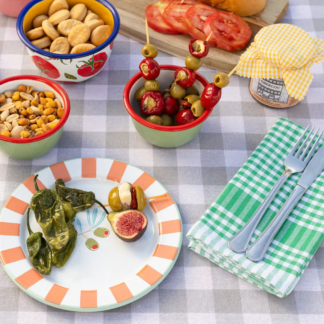 Bon Appetit Cotton Gingham Tea Towels, Green  (Set Of 2) - Image 4