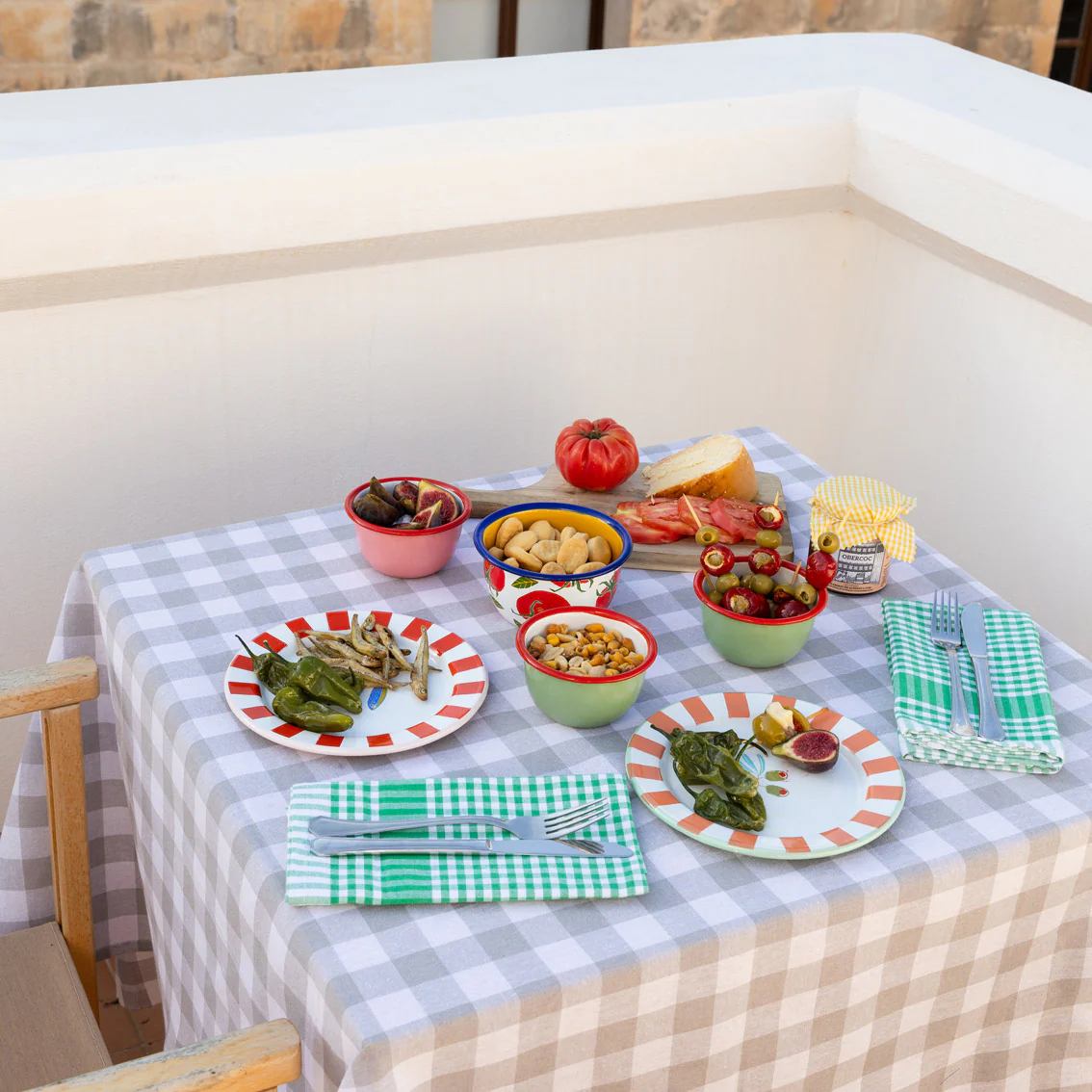 Bon Appetit Cotton Gingham Tea Towels, Green  (Set Of 2) - Image 5