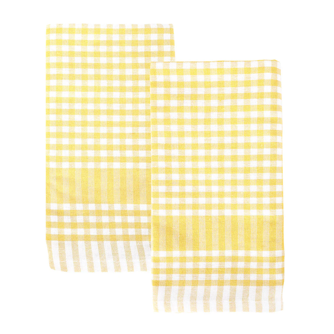 Bon Appetit Cotton Gingham Tea Towels, Yellow (Set Of 2) - Image 2