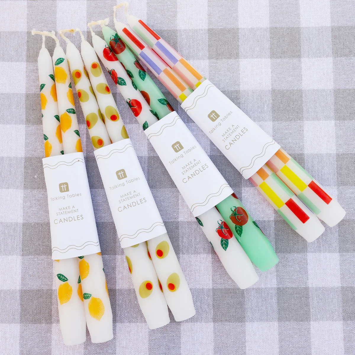 Bon Appetite Lemon Taper Dinner Candles,( Set Of 2) - Image 3