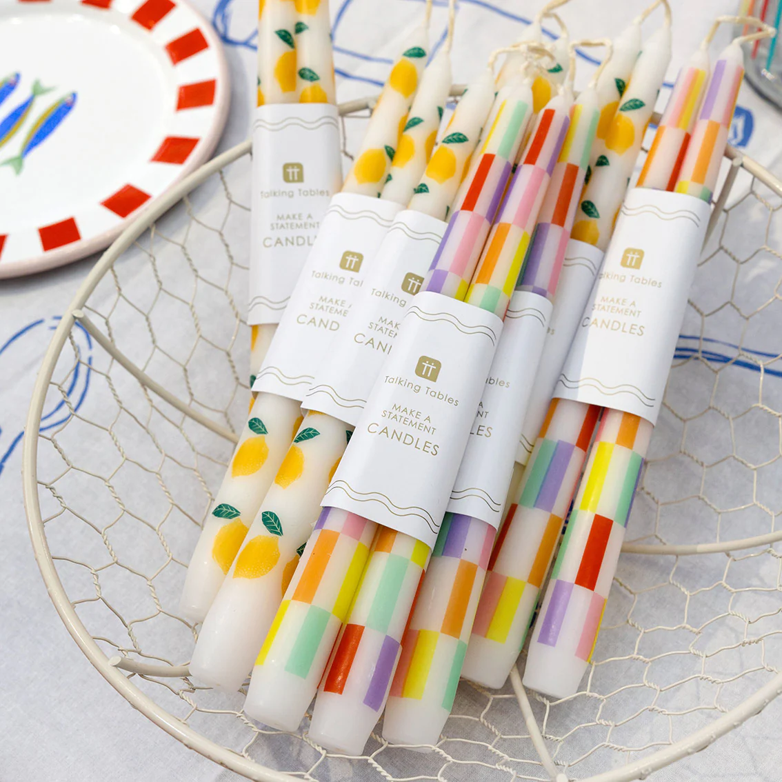 Bon Appetite Lemon Taper Dinner Candles,( Set Of 2) - Image 4