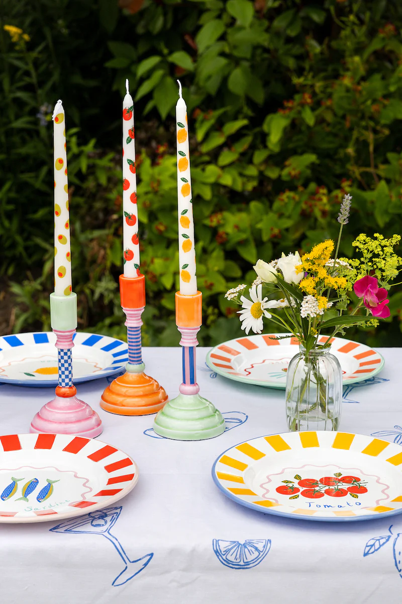 Bon Appetite Lemon Taper Dinner Candles,( Set Of 2) - Image 6