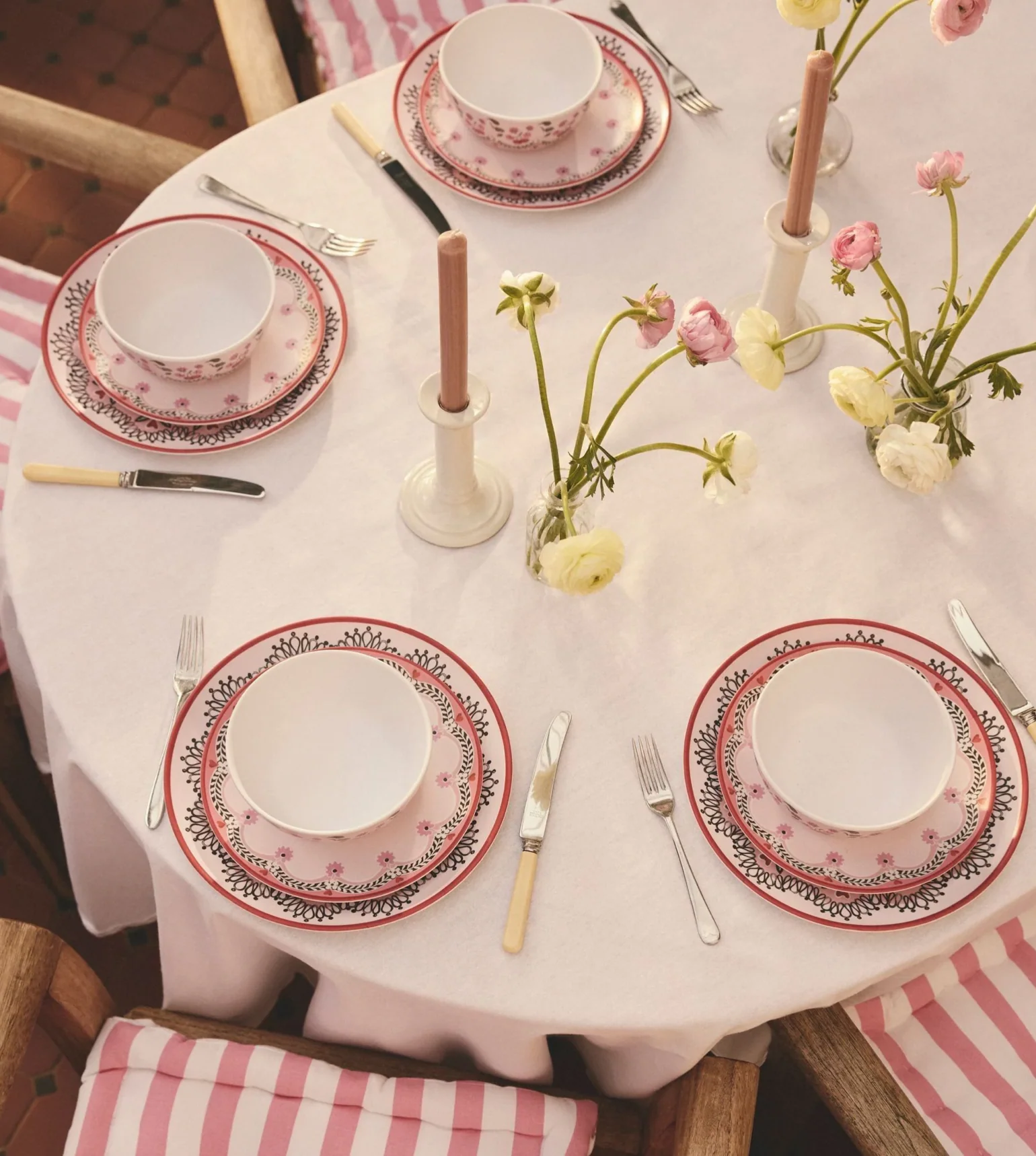 Cath Kidston Cherry  Melamine Picnic Side Plates (Set Of 4) - Image 6