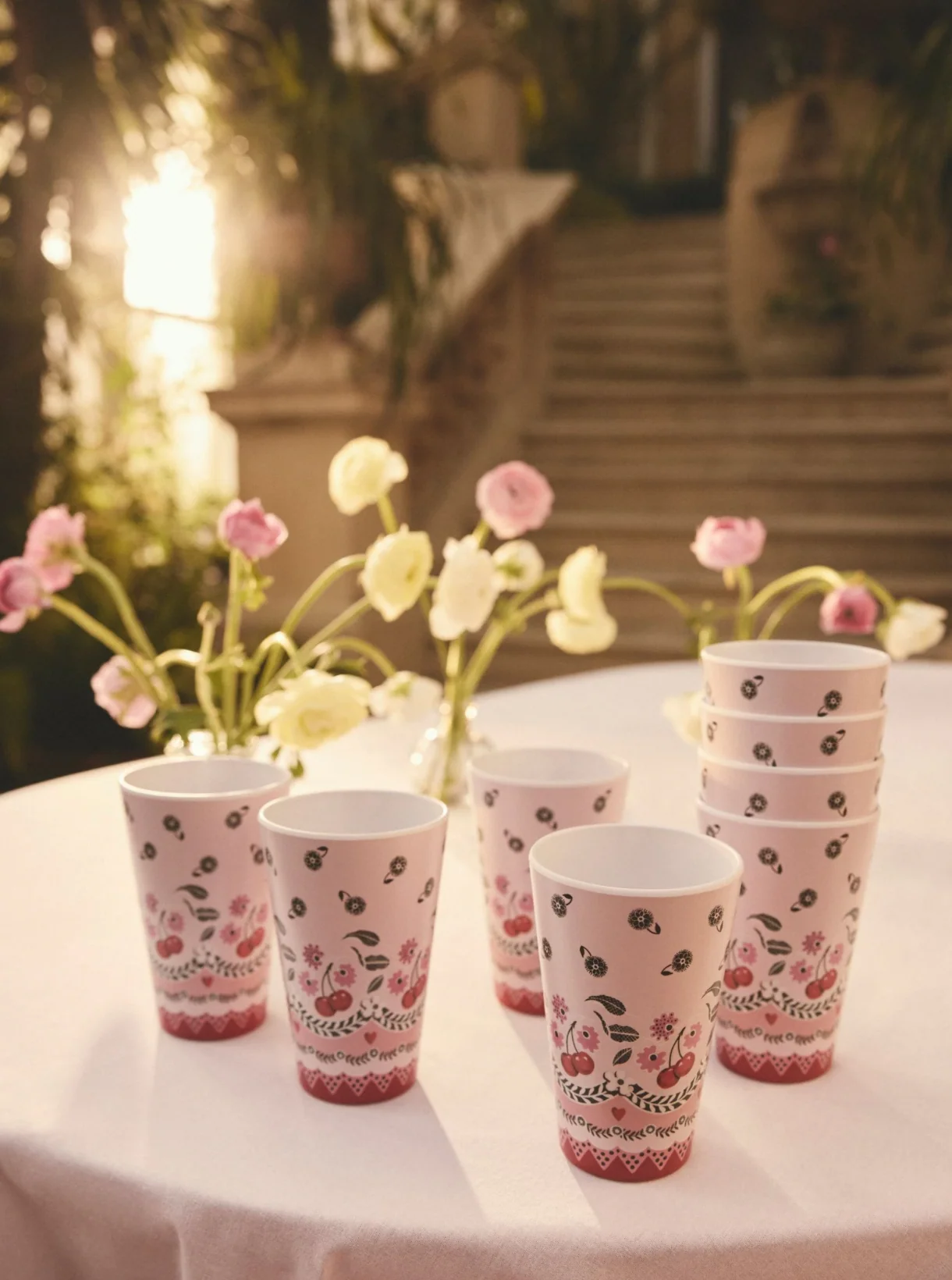 Cath Kidston Cherry Melamine Tumblers (Set Of 4) - Image 5