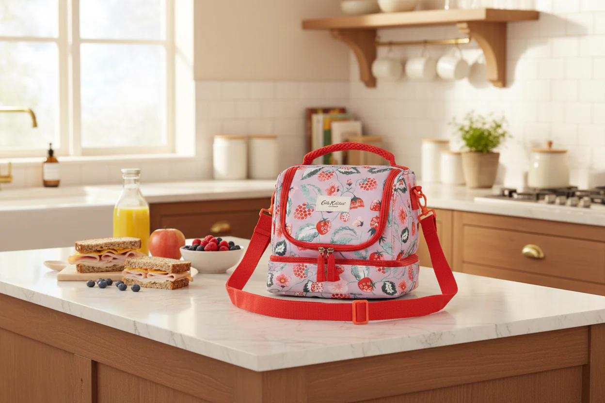Cath Kidston Raspberry Small Cooler  Bag - Image 3