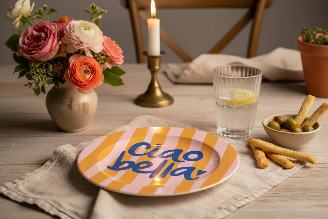 Ciao Bella Ceramic Dinner Plate By The Boy & The Bear - Image 6