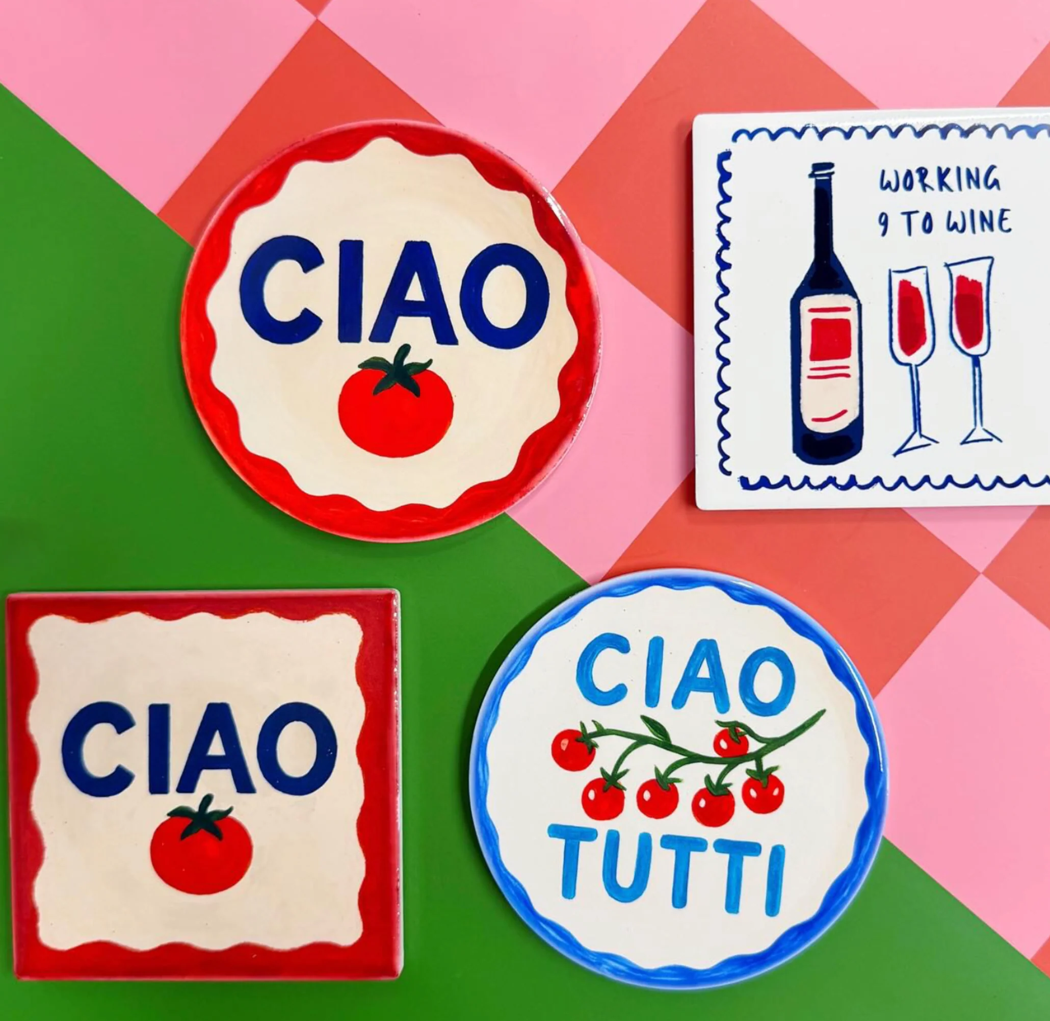 Ciao Tomato Ceramic Dinner Plate By Ms Doodle - Image 5