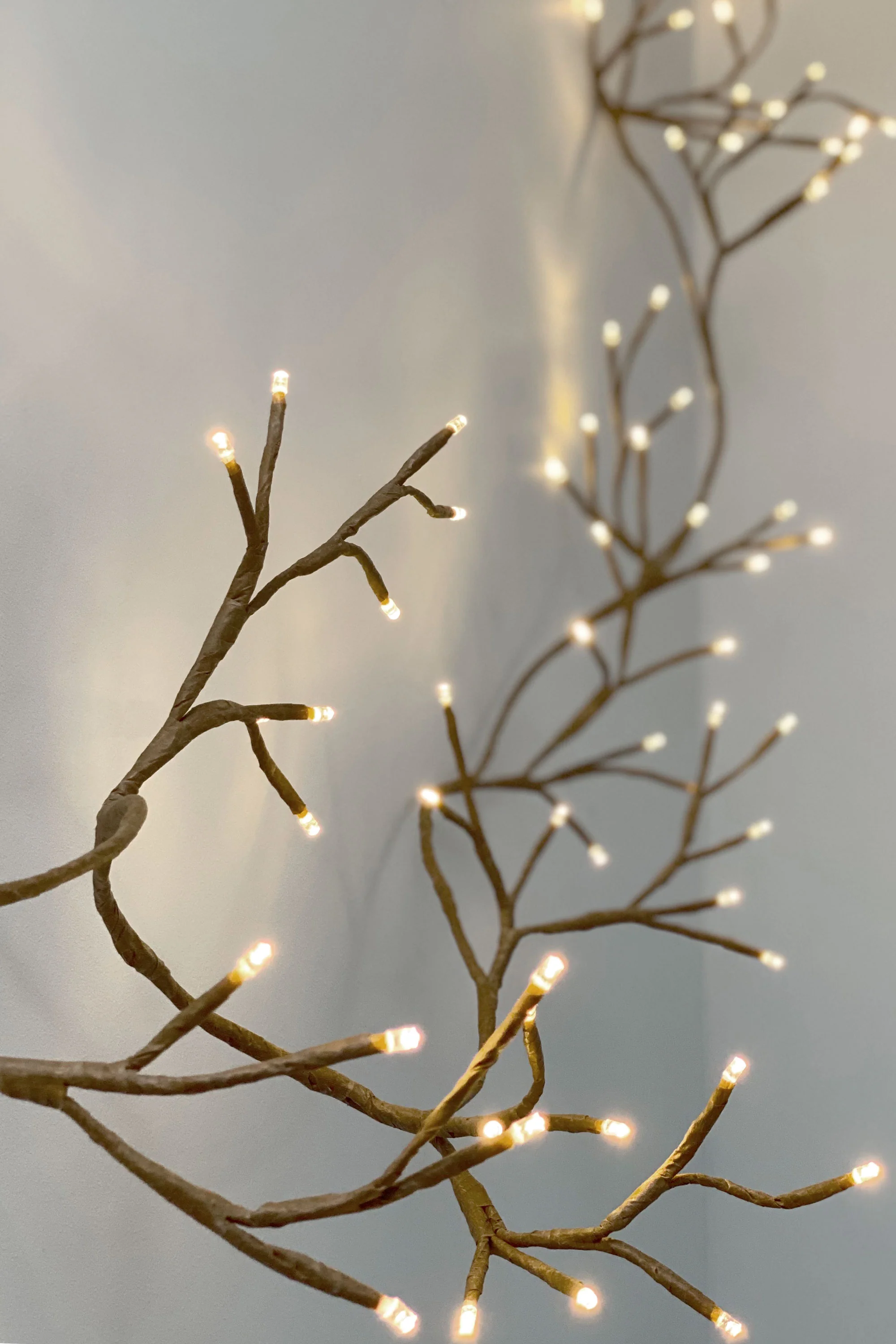 Dual Powered LED Ivy Fairy Light, Brown - Image 3