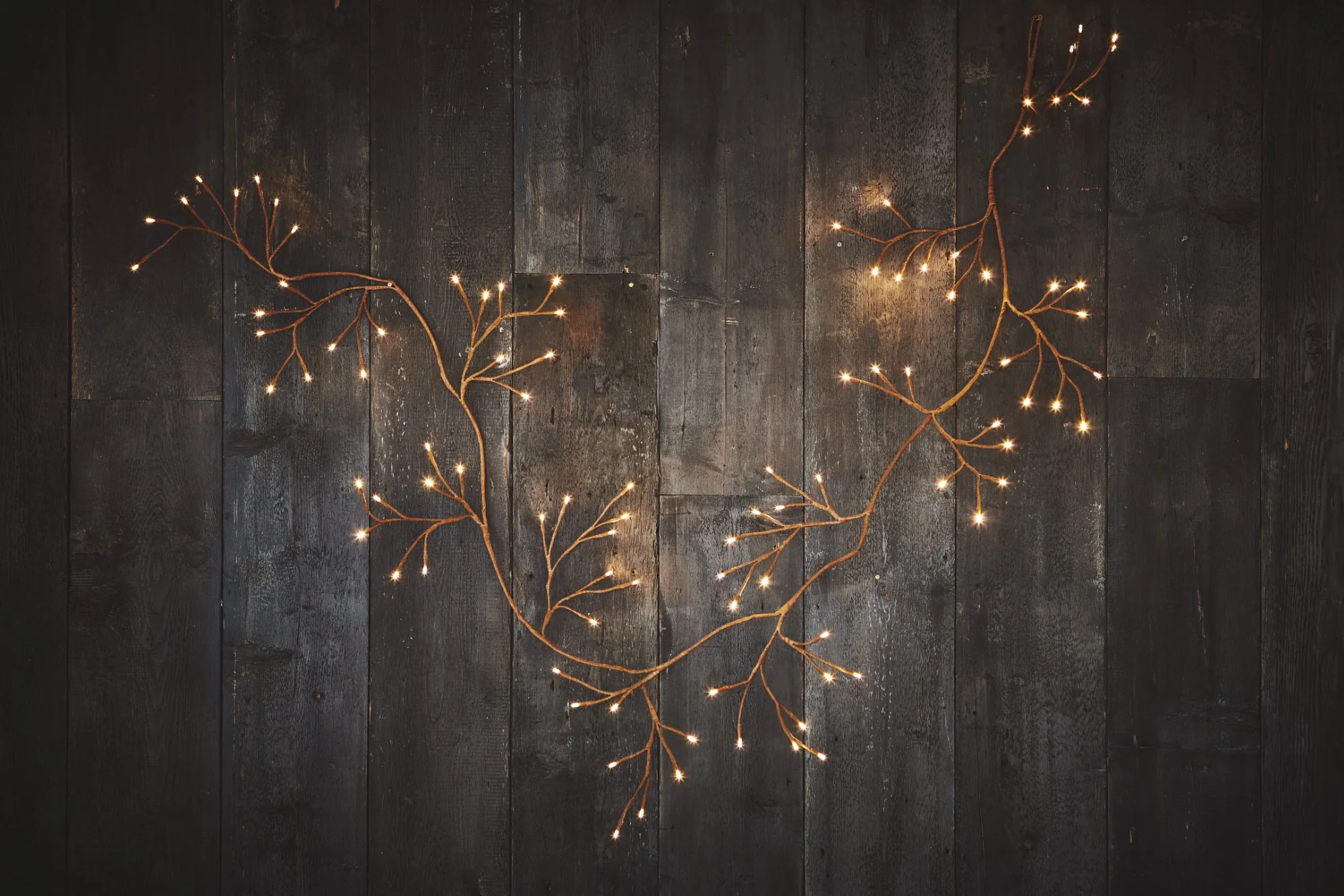 Dual Powered LED Ivy Fairy Light, Brown - Image 8
