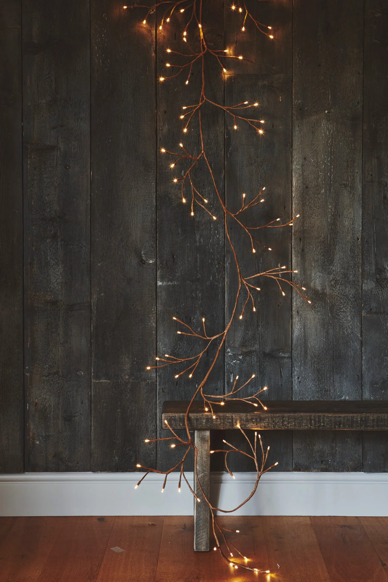 Dual Powered LED Ivy Fairy Light, Brown - Image 9