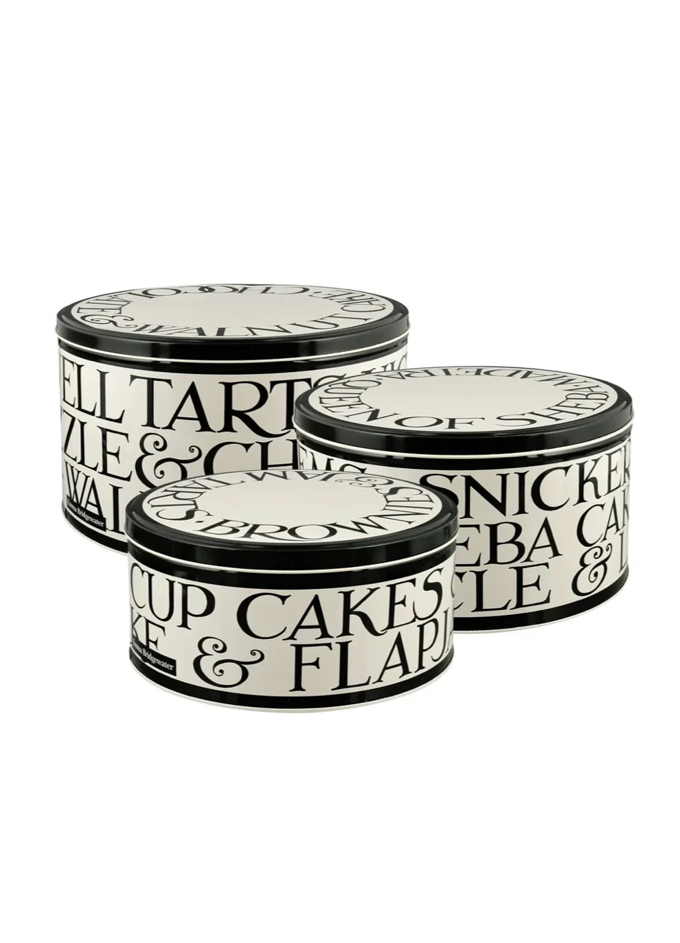 Emma Bridgewater Round Cake Tins, Black Toast (Set Of 3) - Image 4