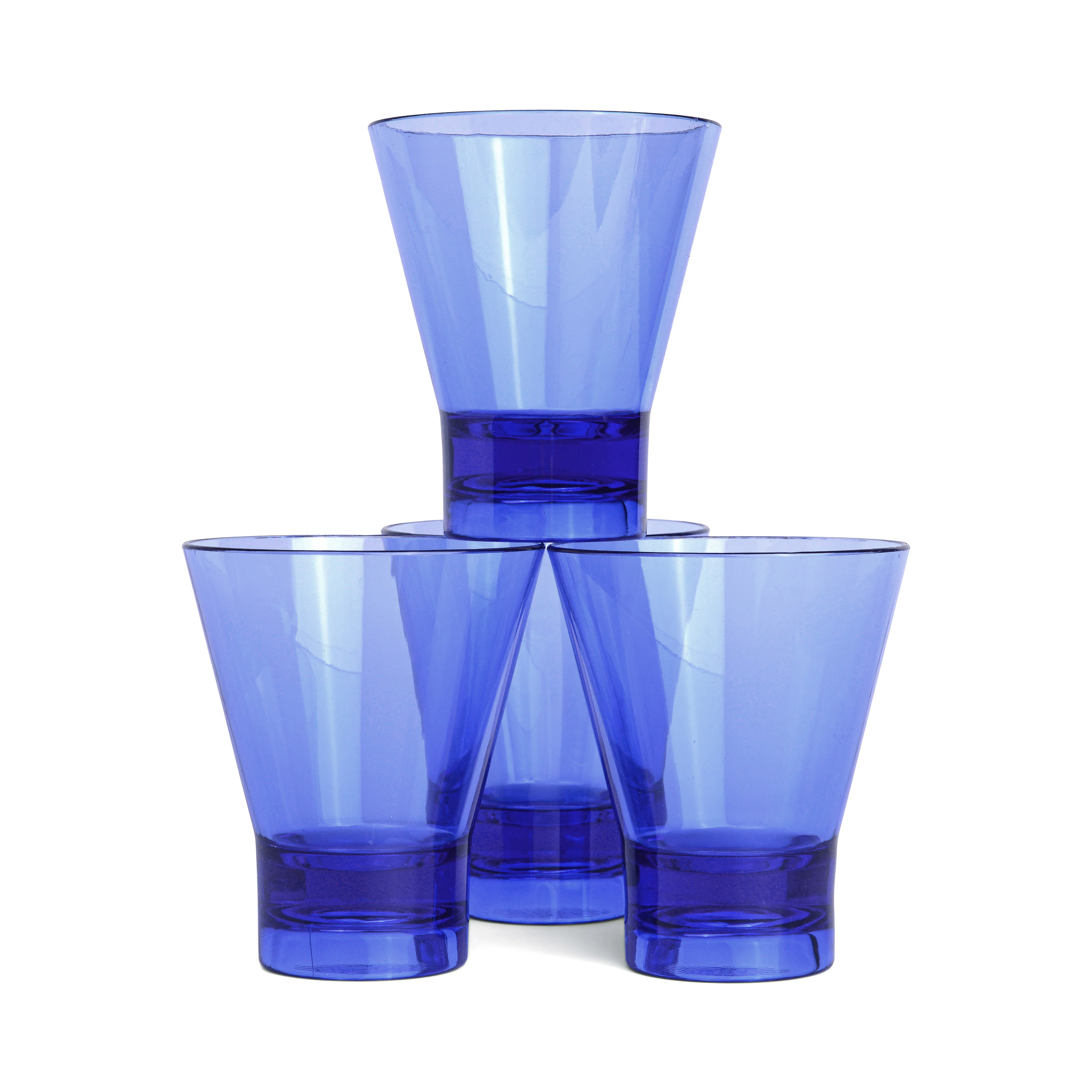 Here's How Gilda Acrylic Tumblers, Cobalt (Set of 4) - Image 3