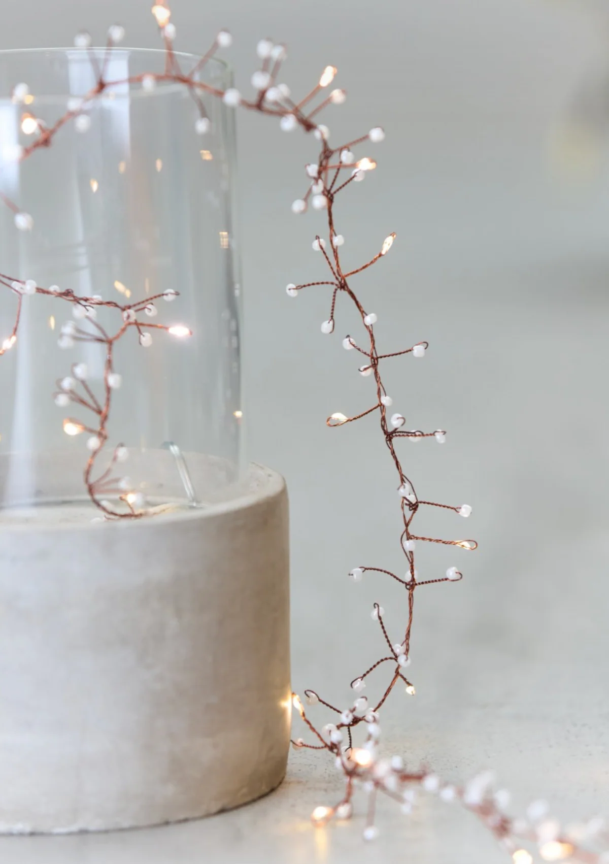 Jewel Cluster LED Fairy Lights,White (Battery Operated) - Image 2