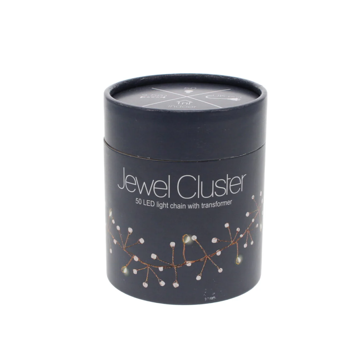 Jewel Cluster LED Fairy Lights,White (Battery Operated) - Image 4