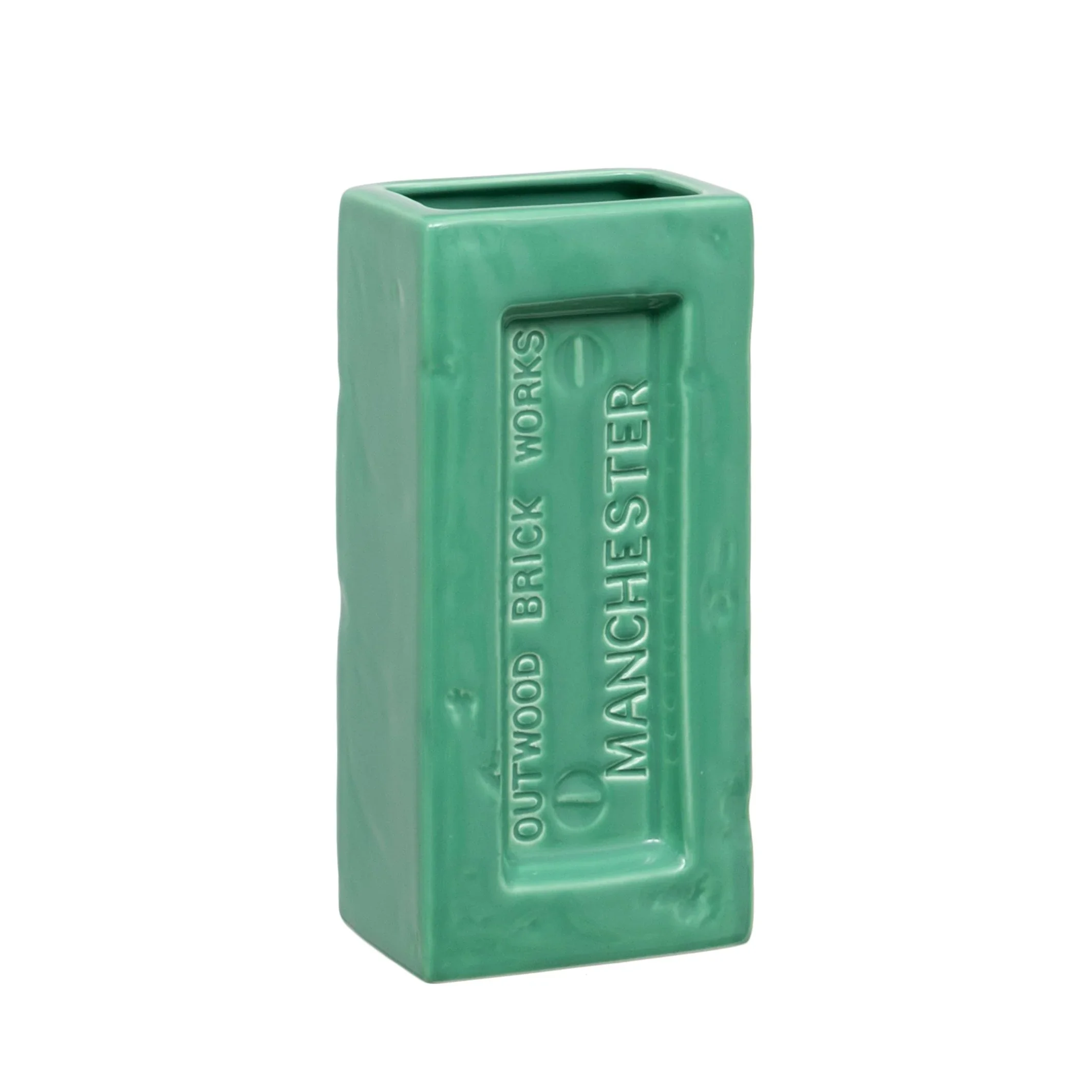 Manchester Brick Vase, Green - Image 5