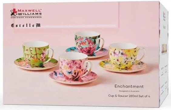 Maxwell & Williams Estelle Michaelides Enchantment Cup & Saucer (Set of 4) - Image 6