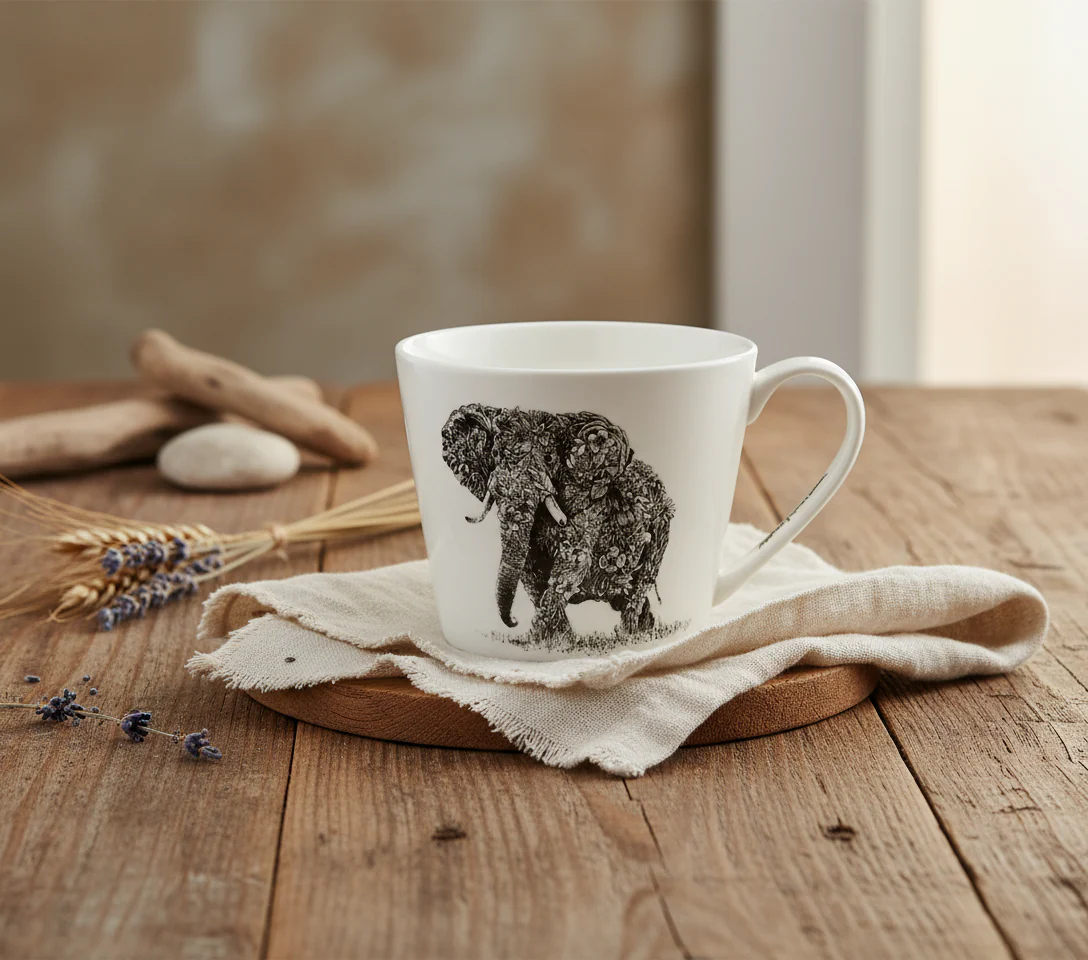 Maxwell & Williams Marini Ferlazzo Wildlife Mug, African Elephant - Image 2
