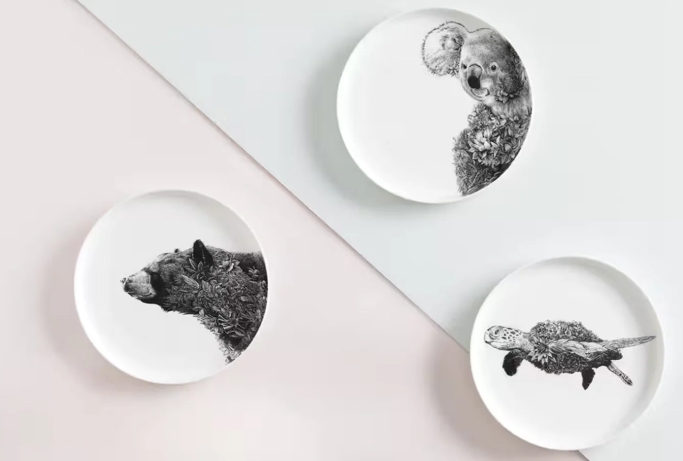 Maxwell & Williams Marini Ferlazzo Wildlife Side Plate, Green Sea Turtle - Image 3
