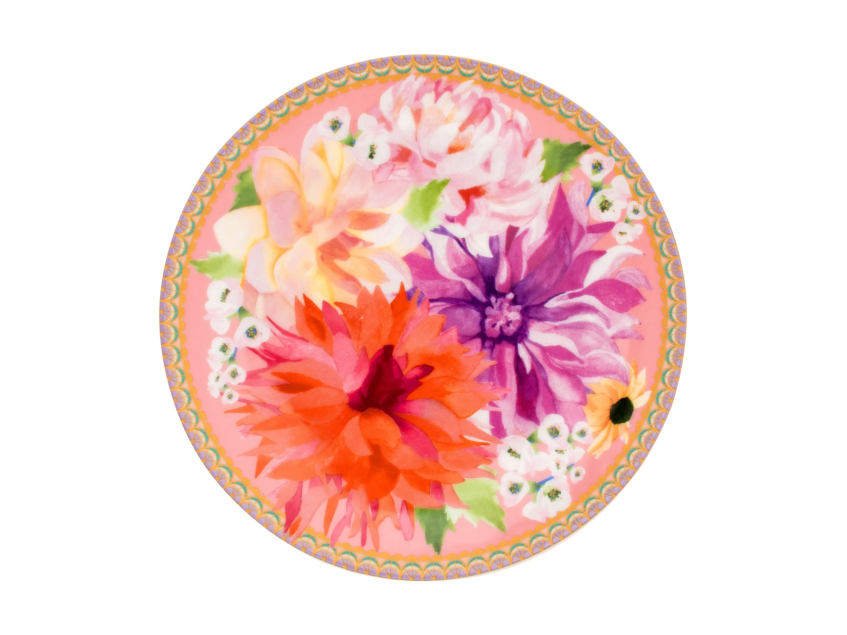 Maxwell & Williams Teas & C’S Dahlia Daze Breakfast Cup & Saucer, Pink - Image 3