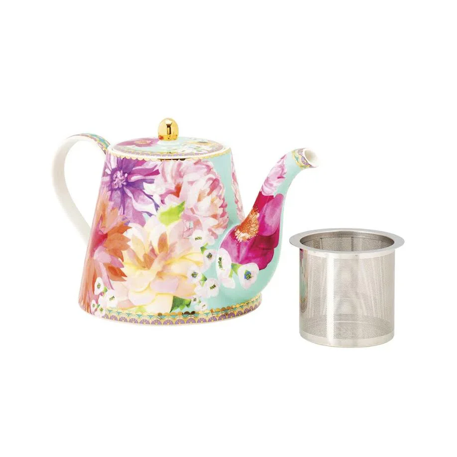 Maxwell & Williams Teas & C’S Dahlia Daze Teapot With Infuser, Sky - Image 2