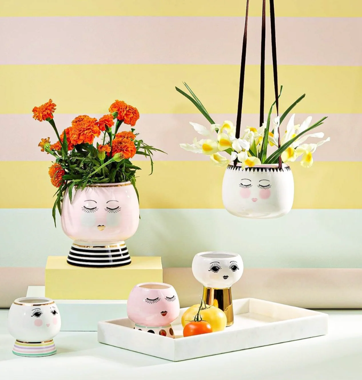 Miss Etoile Ceramic Flower Pot Open Eyes - Image 3