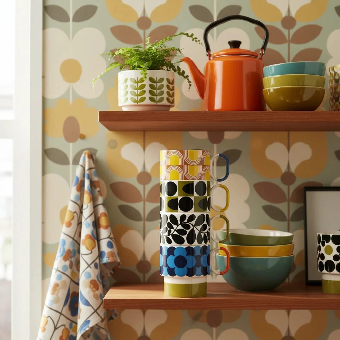 Orla Kiely Retro Stripe Stacking Mug - Image 7