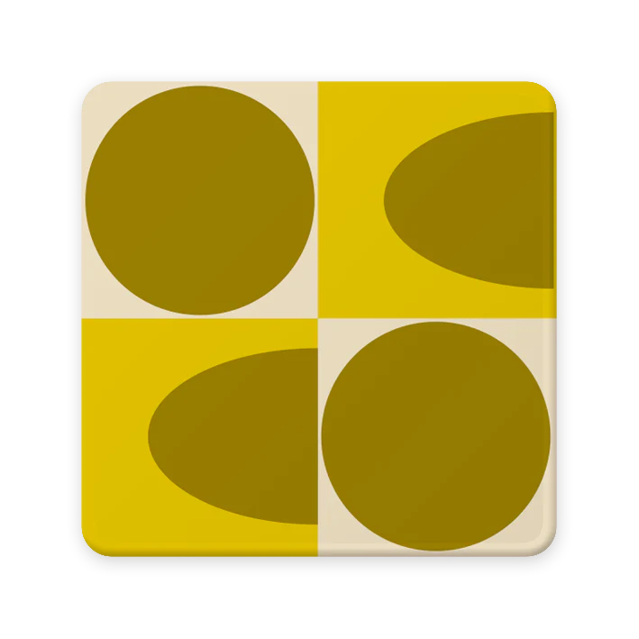 Orla Kiely Spot Square Oval Coasters (Set Of 4 ) - Image 6