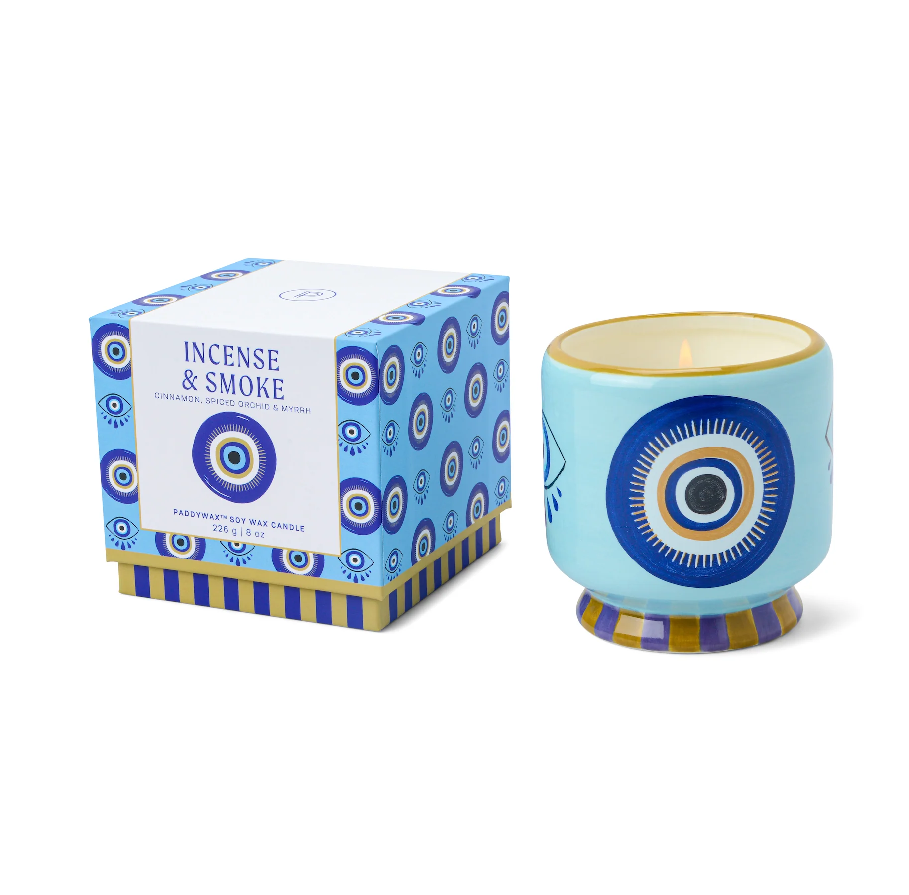 Paddywax A Dopo Eye Ceramic Scented  Candle, Incense & Smoke - Image 3