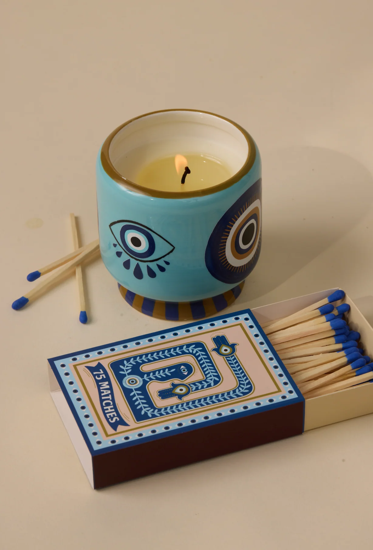 Paddywax A Dopo Eye Ceramic Scented  Candle, Incense & Smoke - Image 5