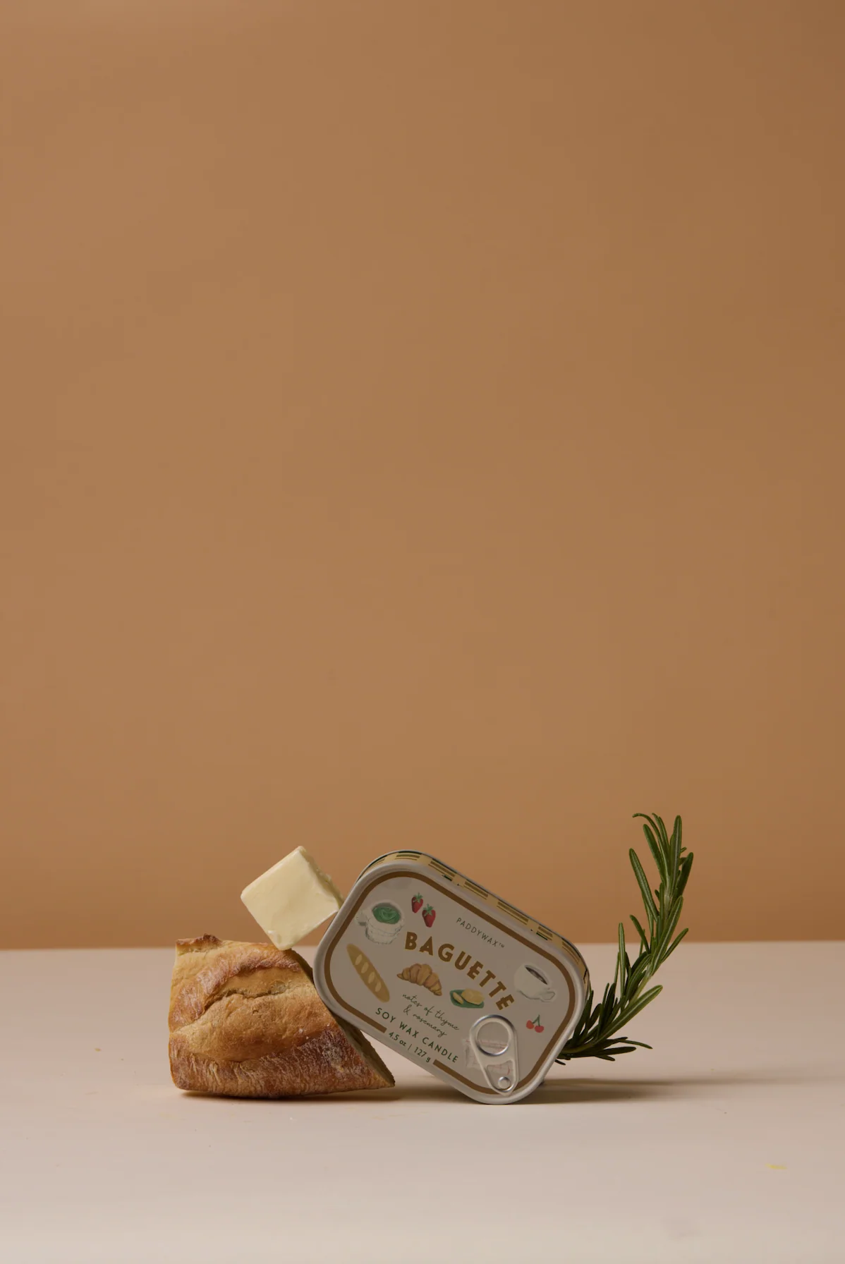 Paddywax Bistro French Baguette Tin Scented Candle, Rosemary Thyme - Image 7