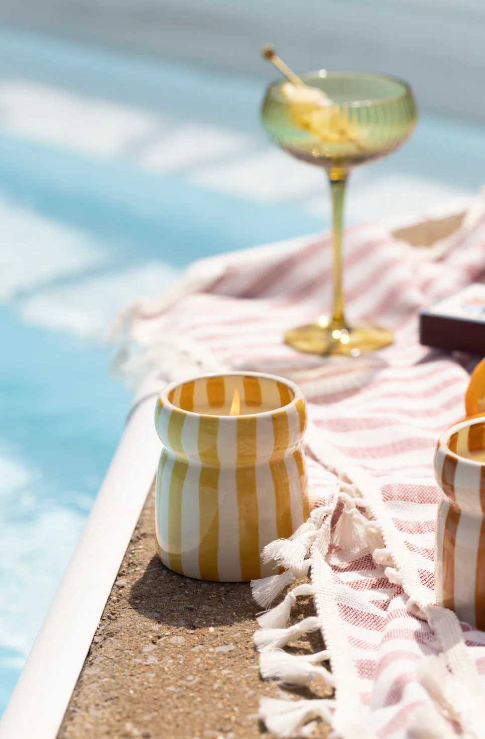 Paddywax Cabana Ochre Ceramic Scented Candle, Gold Coast - Image 5