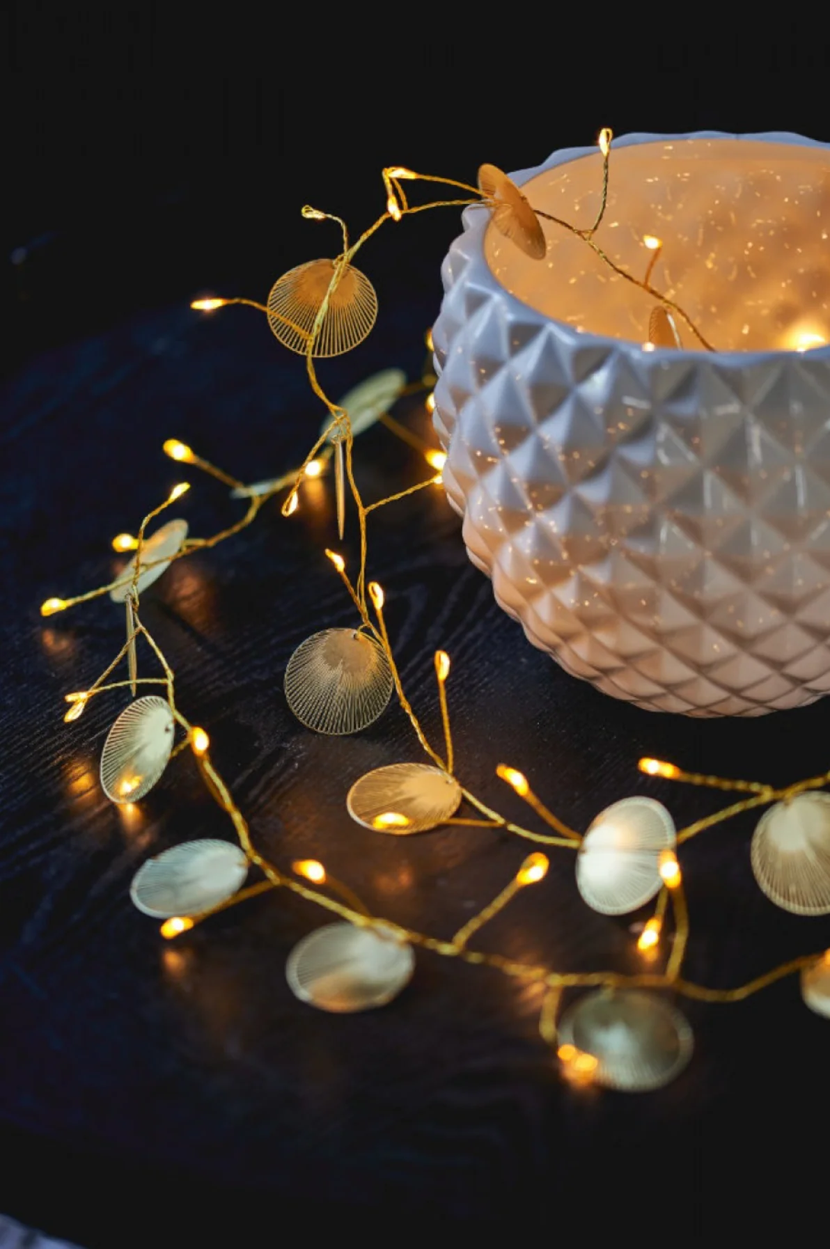 Palmi LED Fairy Light, Gold (Battery Operated)