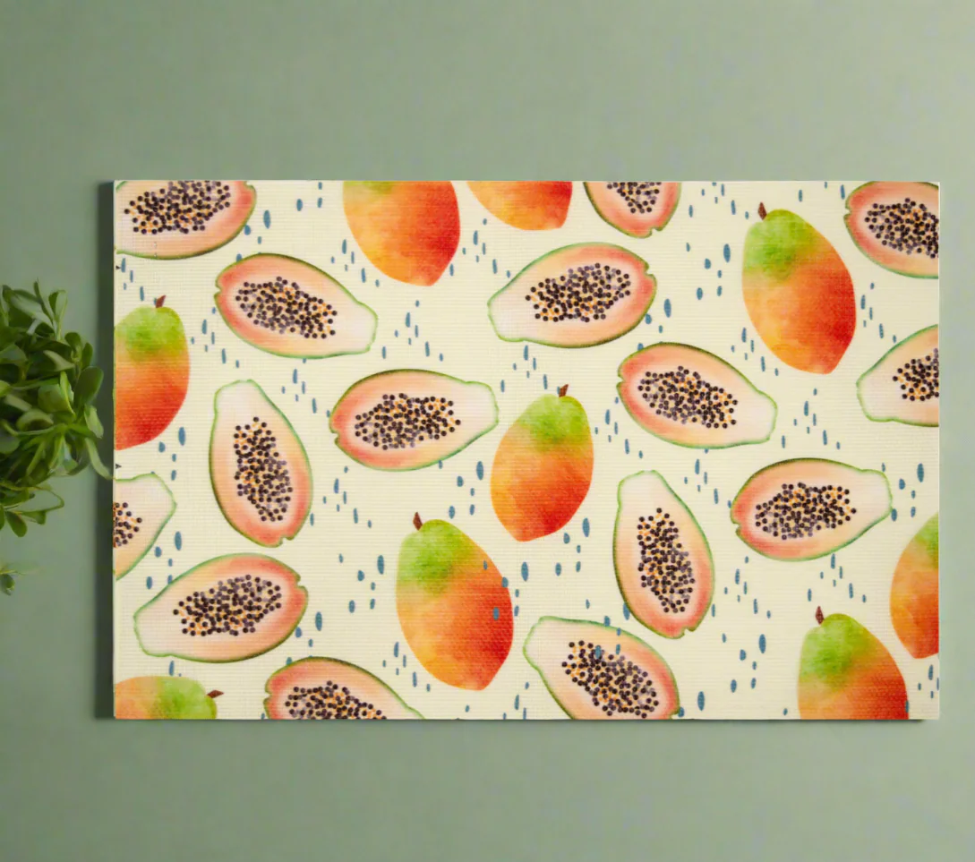 Papaya Bliss Vinyl Placemats ( Set Of 2 ) - Image 4