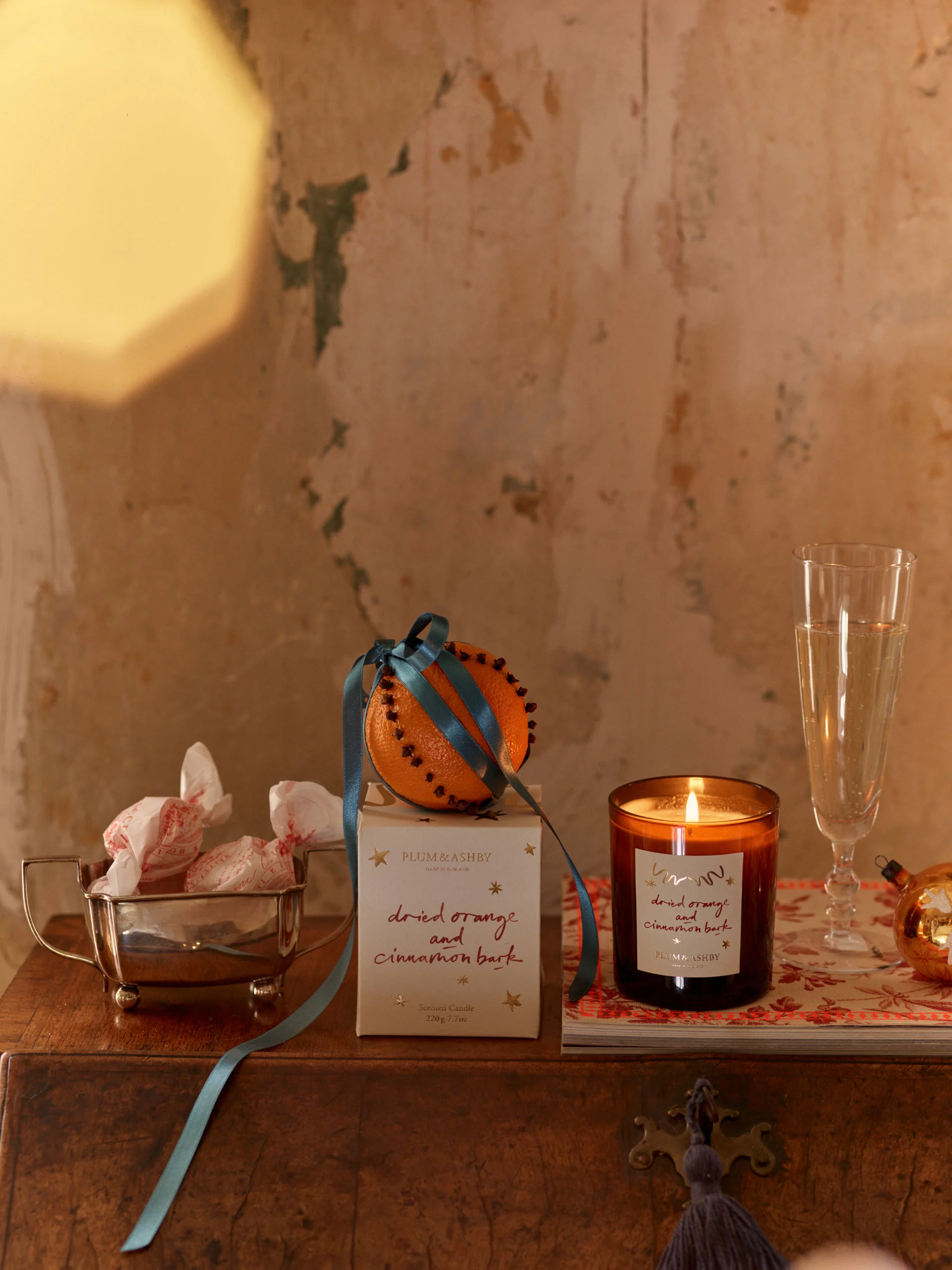 Plum & Ashby Dried Orange & Cinnamon Bark Scented Votive - Image 5