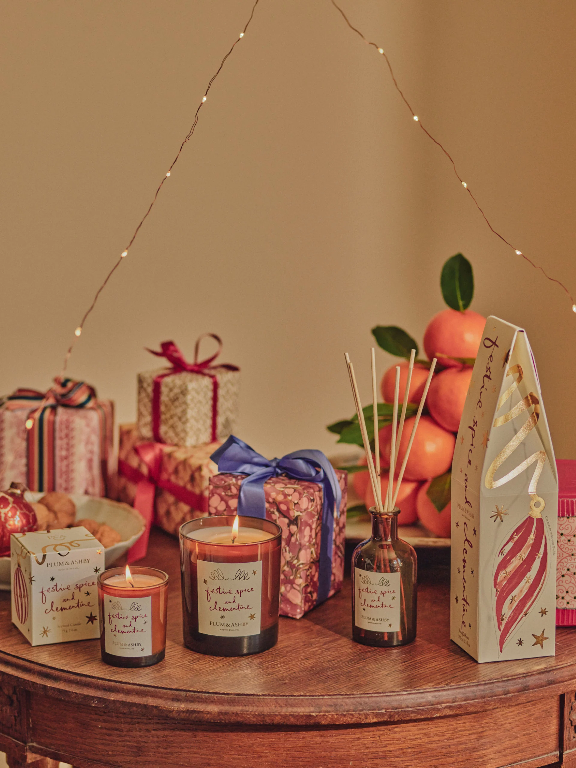 Plum & Ashby Festive Spice & Clementine Scented Votive - Image 6
