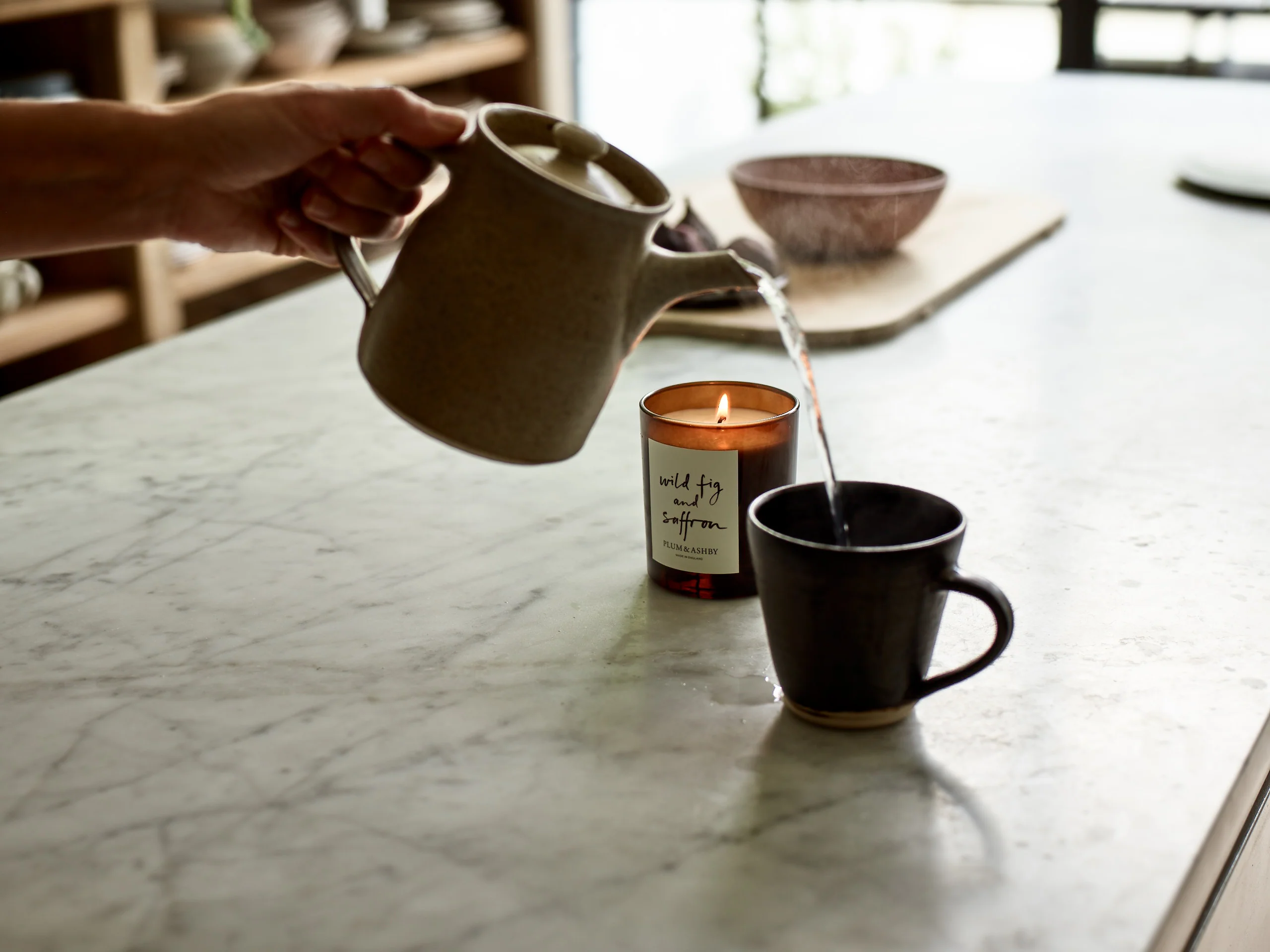 Plum & Ashby Scented Candle, Wild Fig & Saffron - Image 4