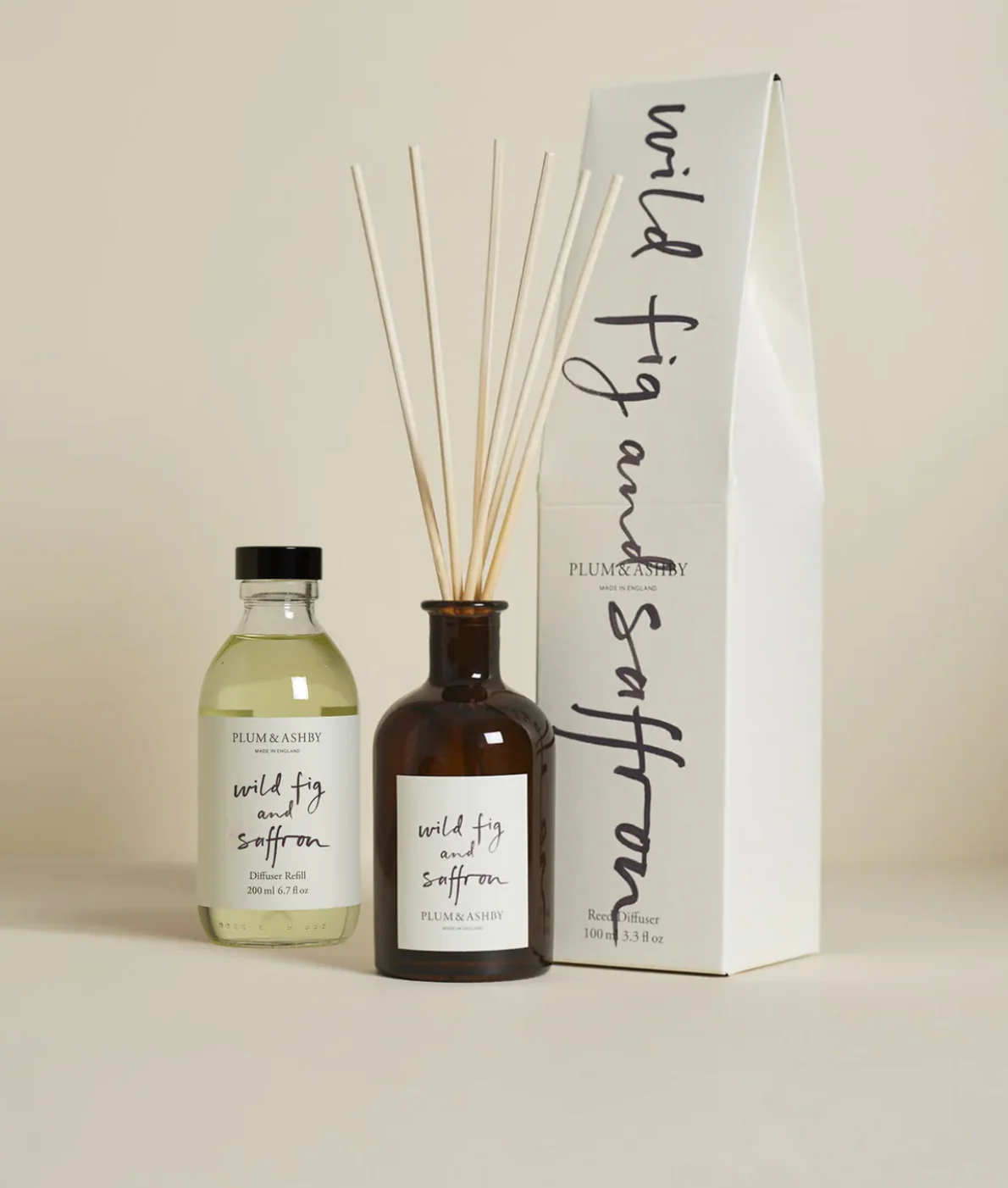 Plum & Ashby Reed Diffuser Wild Fig & Saffron - Image 3