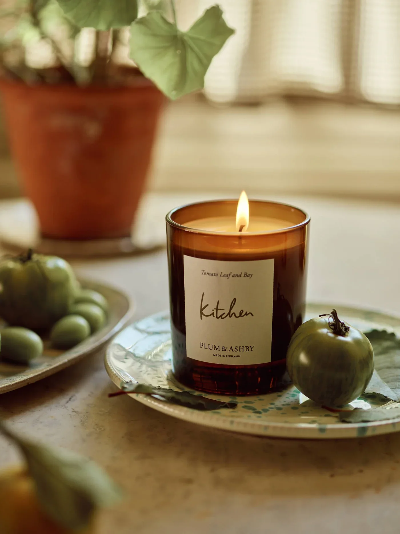 Plum & Ashby Scented Kitchen, Tomato Leaf & Bay Scented Votive - Image 2