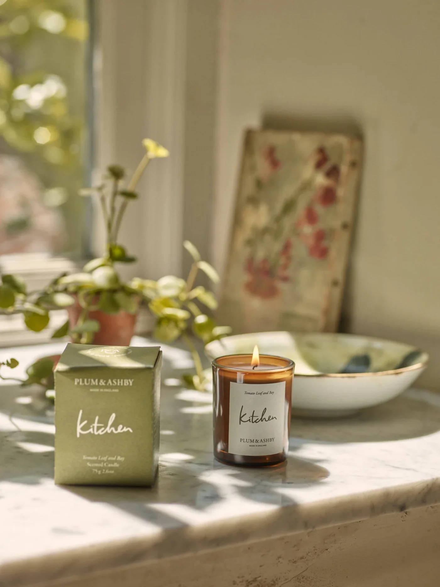 Plum & Ashby Scented Kitchen, Tomato Leaf & Bay Scented Votive - Image 3