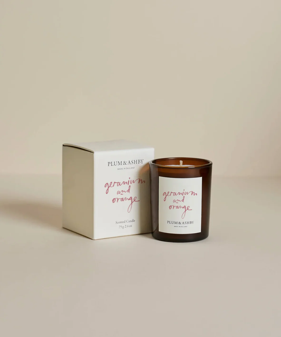 Plum & Ashby Scented Votive, Geranium & Orange