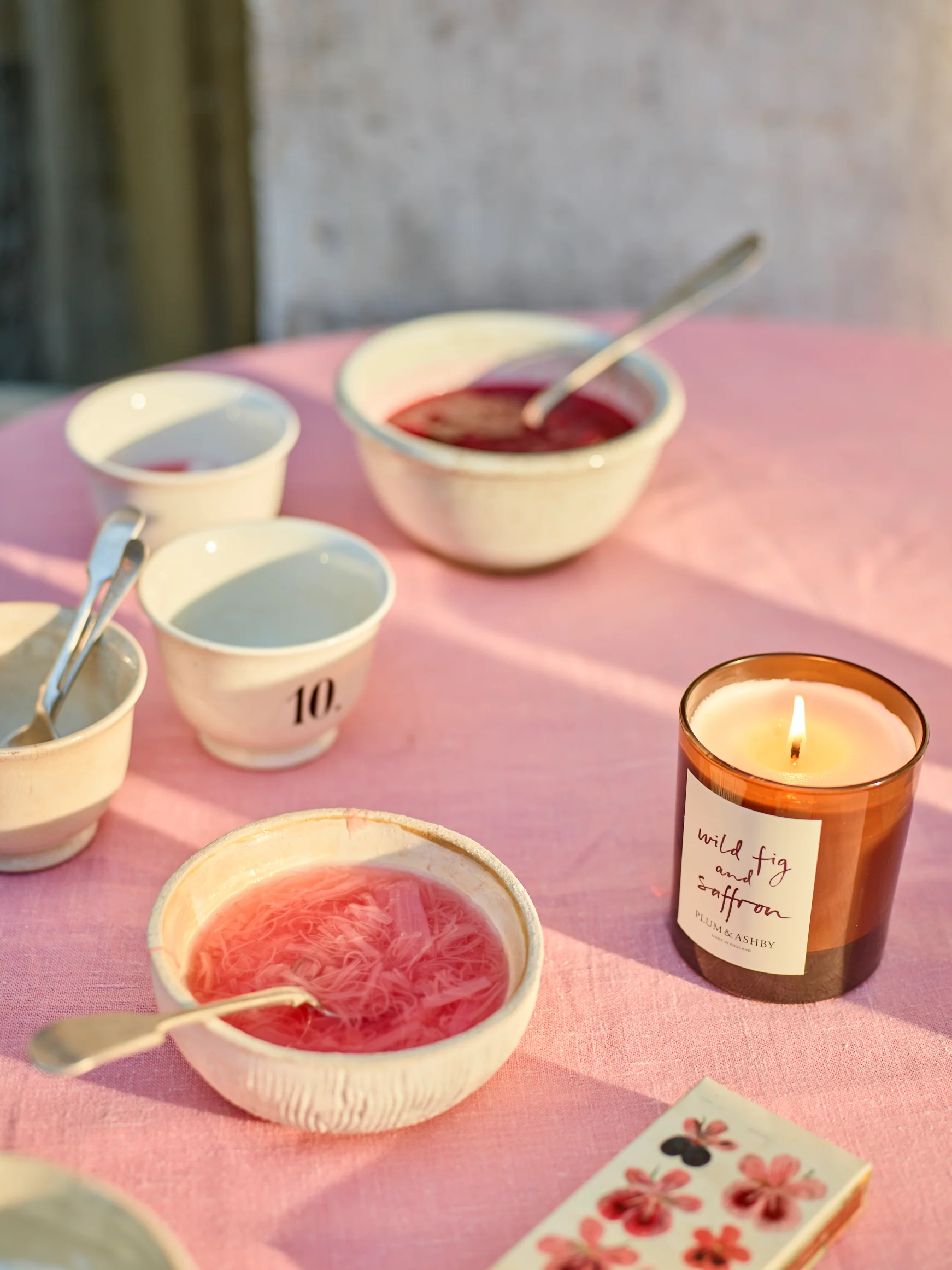Plum & Ashby Scented Votive, Wild Fig & Saffron - Image 3