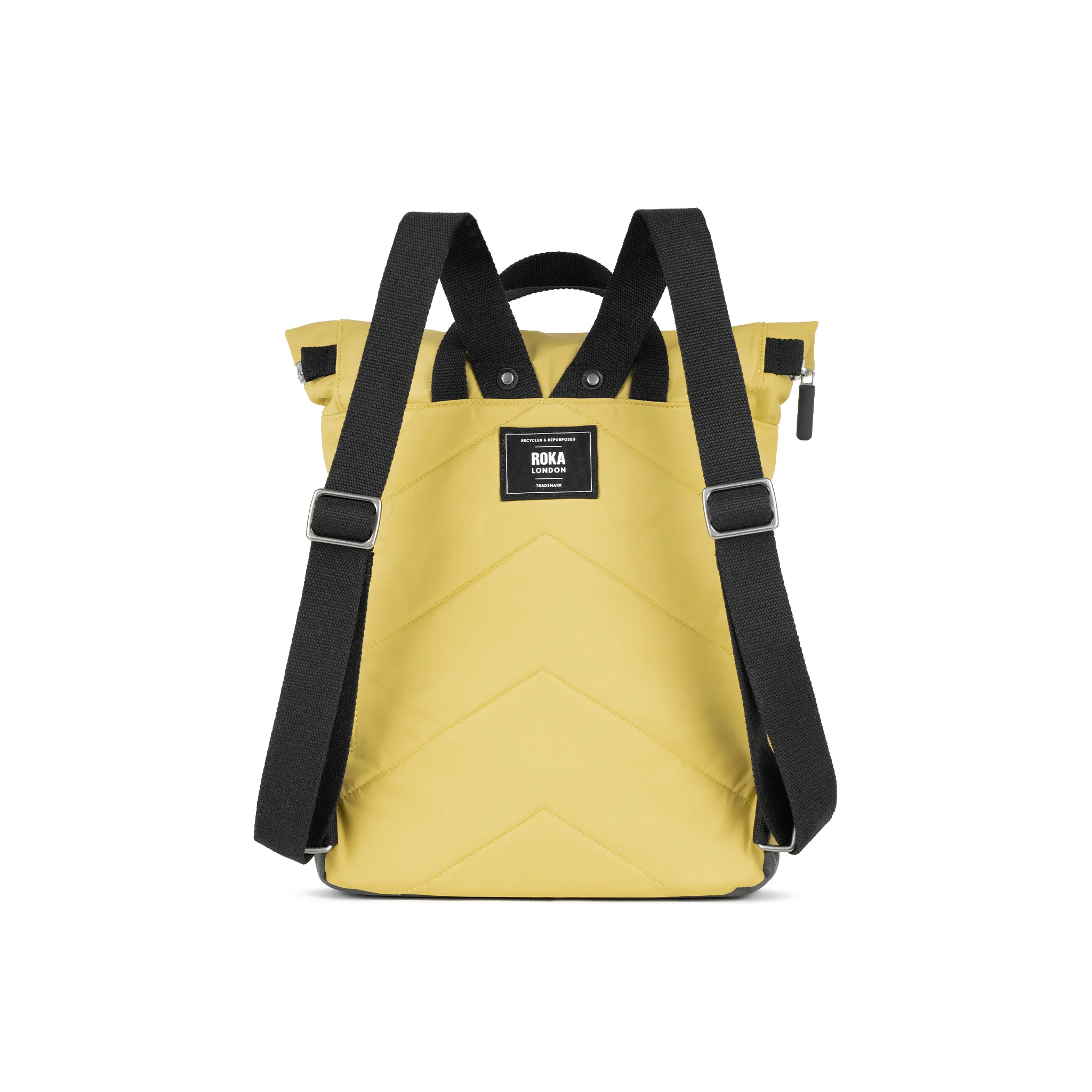 Roka London Black Label, Canfield B Medium Rucksack, Bamboo (Sustainable Nylon) - Image 5