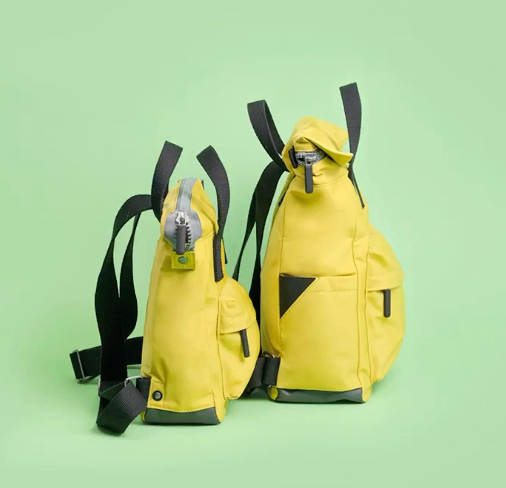 Roka London Black Label, Canfield B Medium Rucksack, Bamboo (Sustainable Nylon) - Image 8