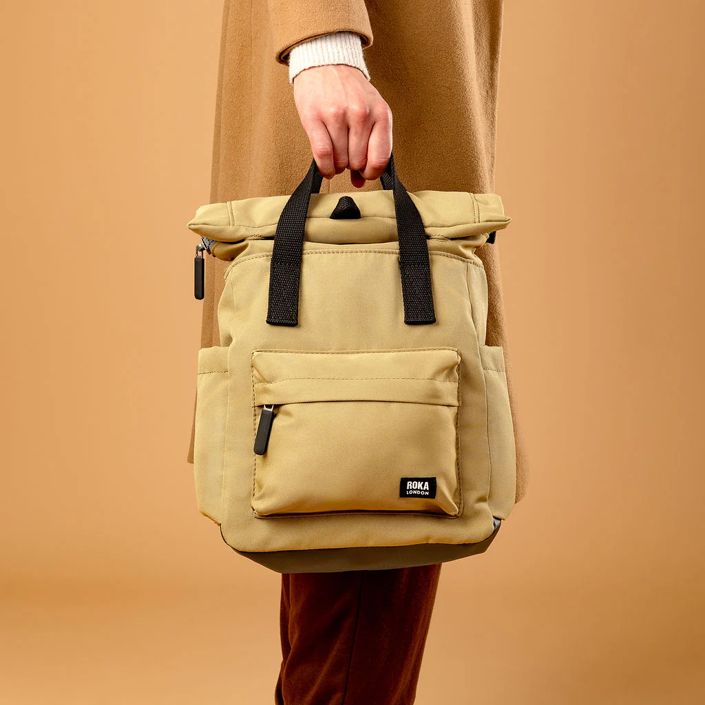 Roka London Black Label, Canfield B Rucksack, Khaki (Sustainable Canvas) - Image 10