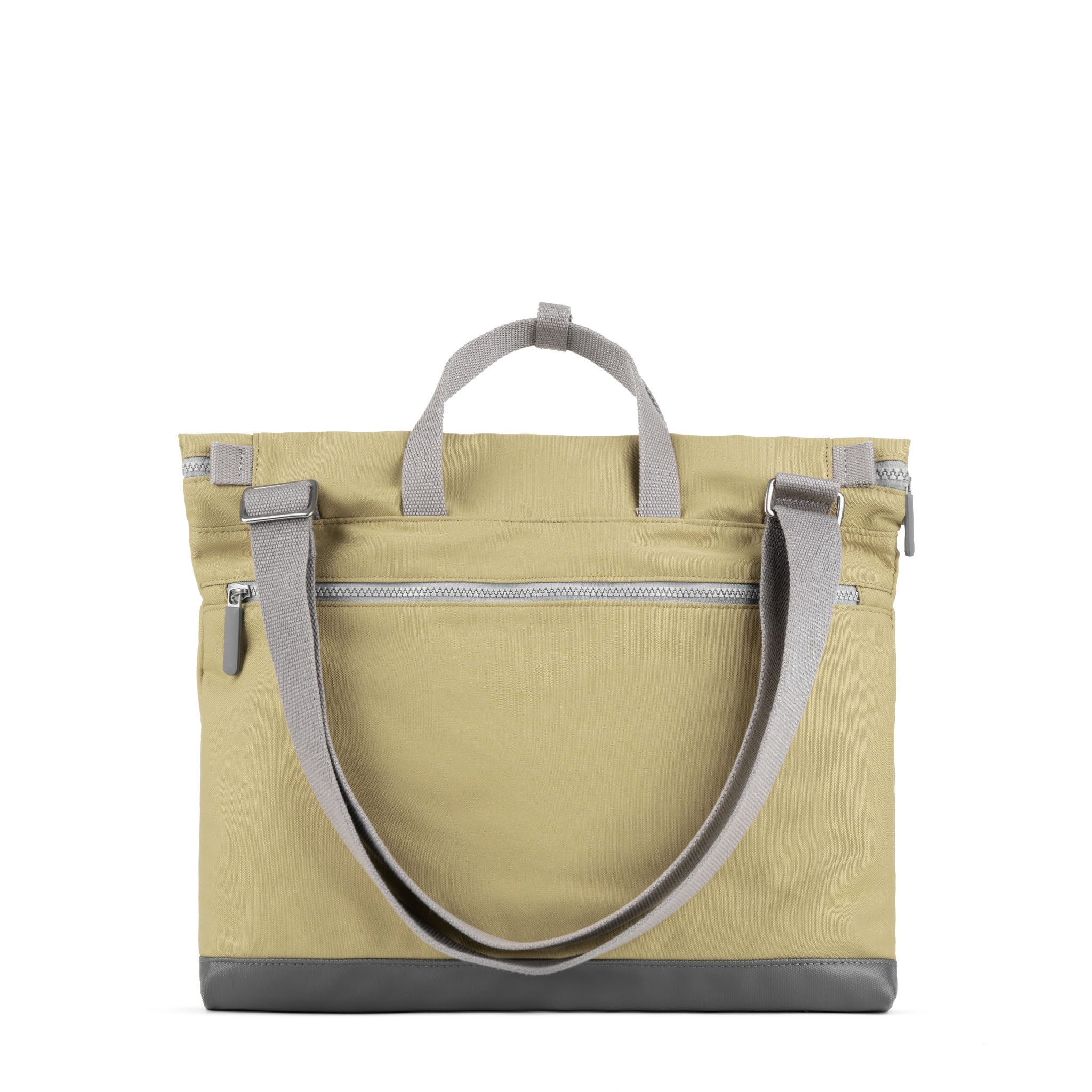 Roka London Blackfriars Messenger Bag, Khaki (Recycled Canvas) - Image 3